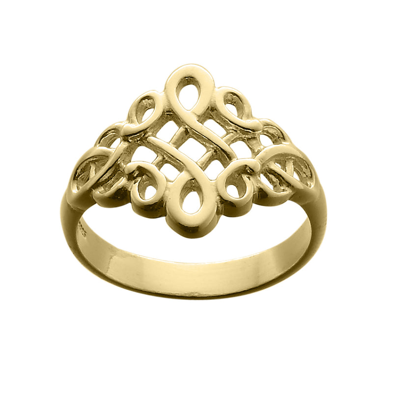 Ola Gorie gold Tudor ring