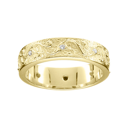 Ola Gorie gold Stroma diamond ring, wedding and engagement