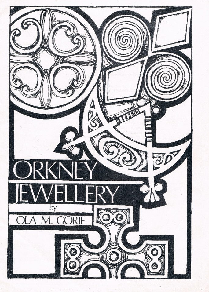 black and white hand drawn images of orkney jewellery