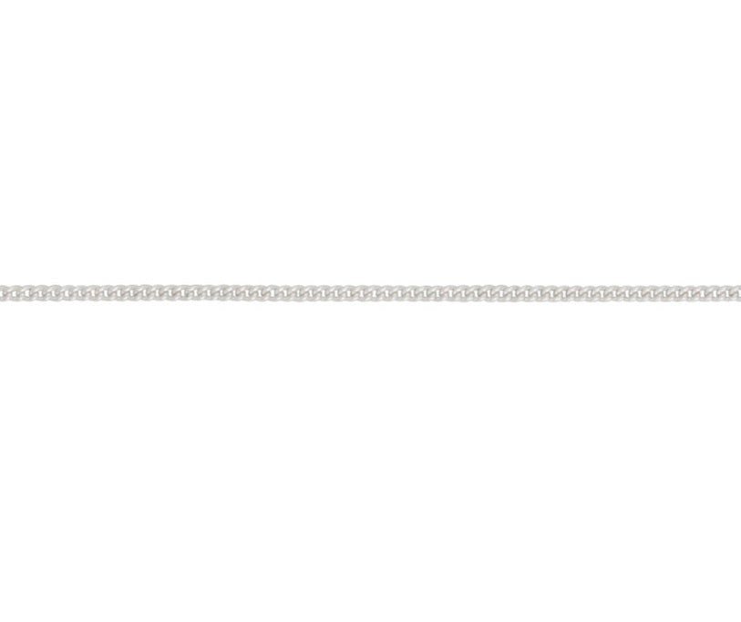 Silver chain on a white background