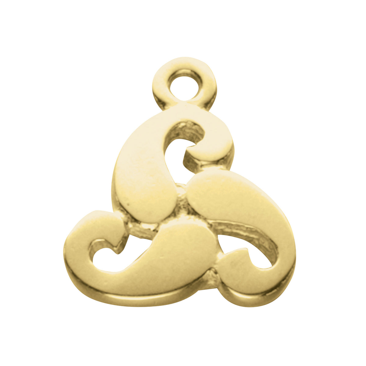 A gold charm with a contemporary design part of the Marne collection.