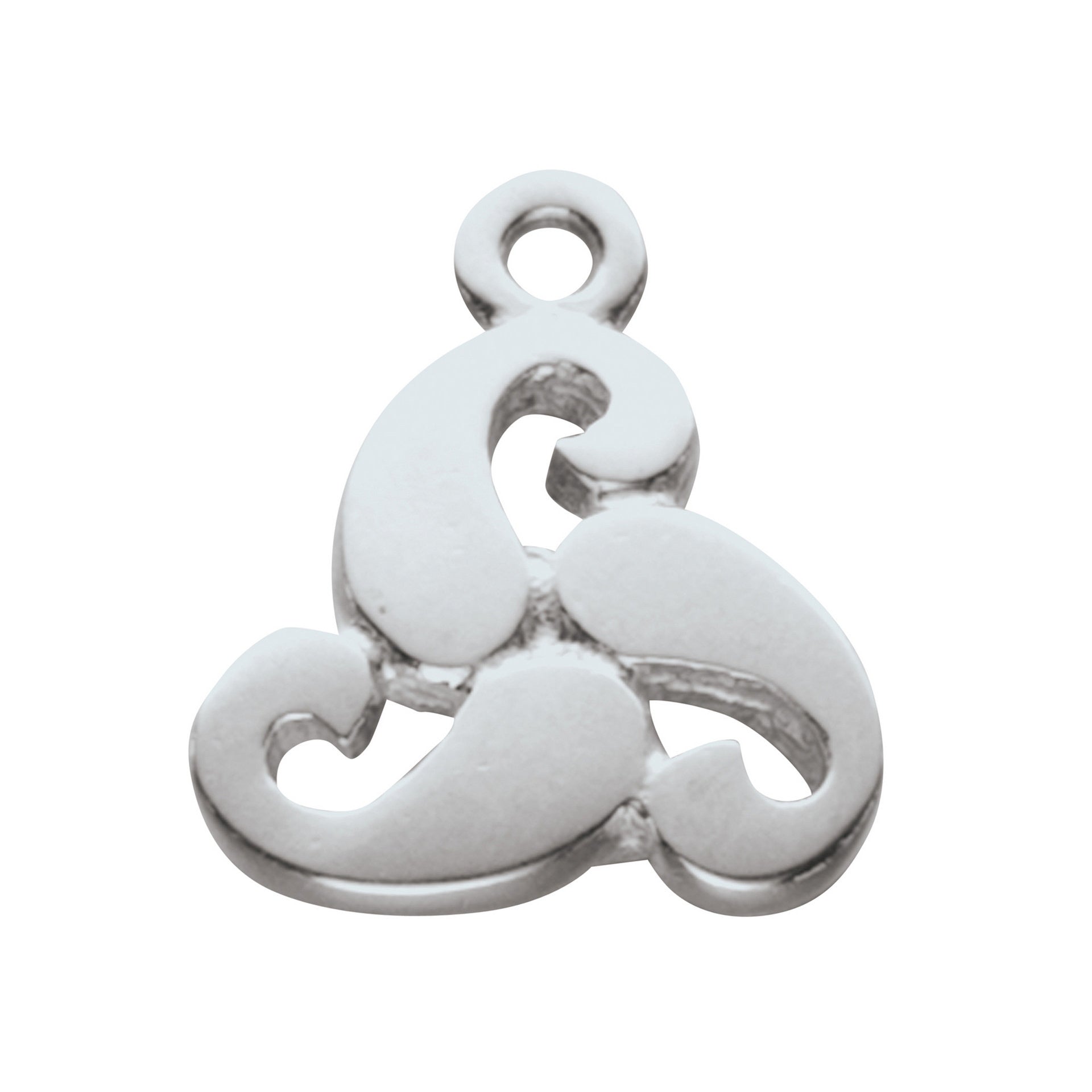 A silver charm with a contemporary design part of the Marne collection.