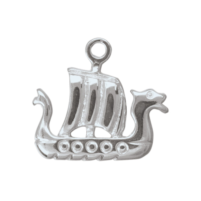 Viking Dragon Ship Charm