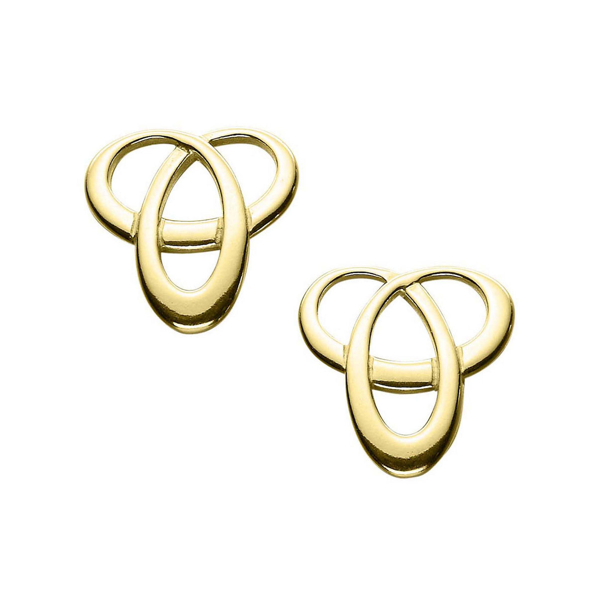 A pair of gold stud earrings from the Tudor Collection