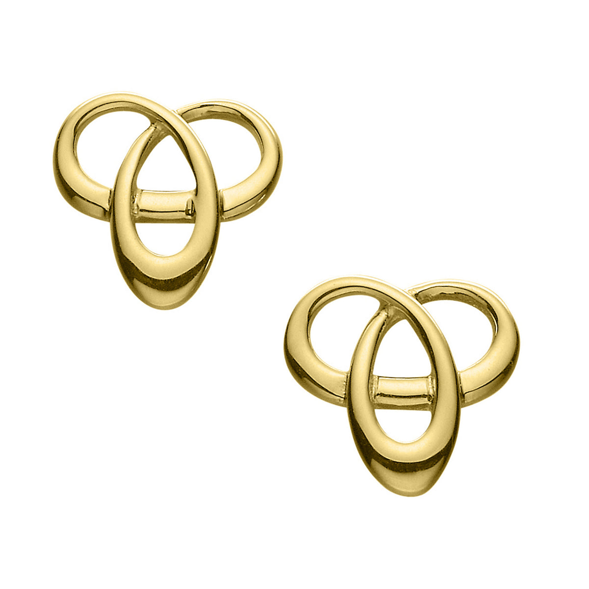 A pair of gold stud earrings from the Tudor Collection