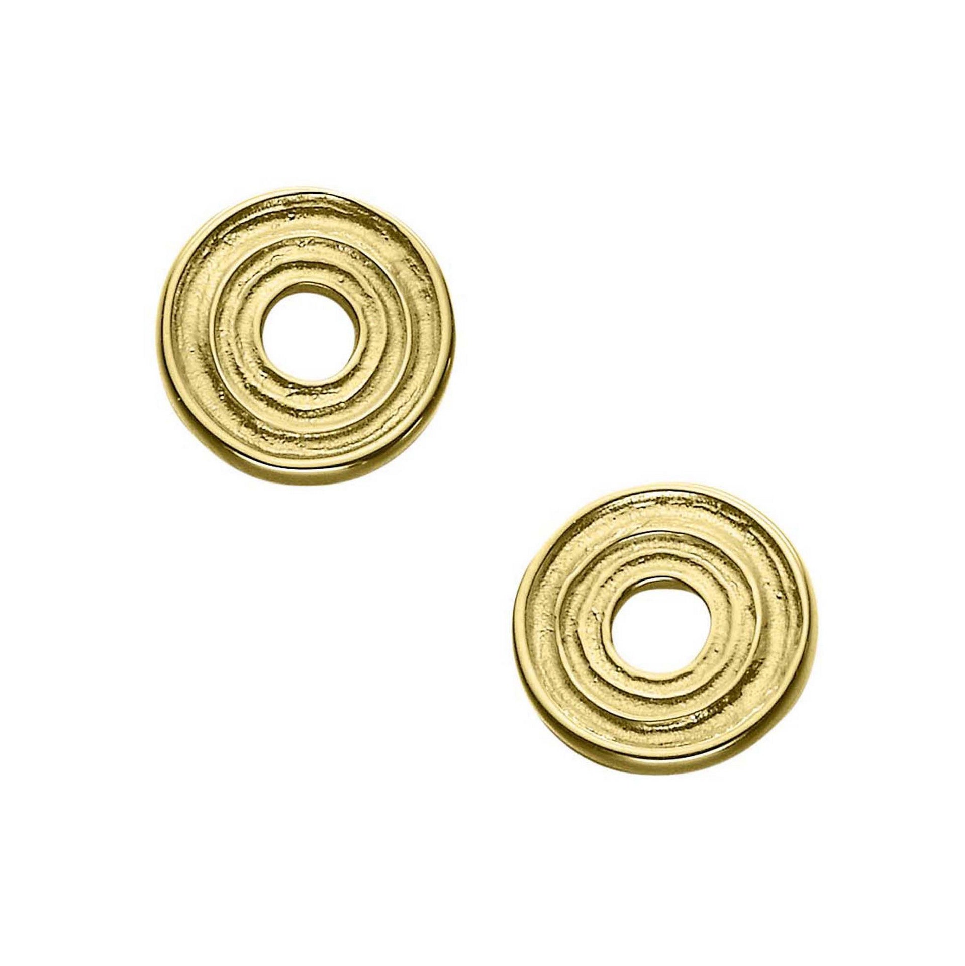 A pair of gold stud earrings from the Kilmartin Collection