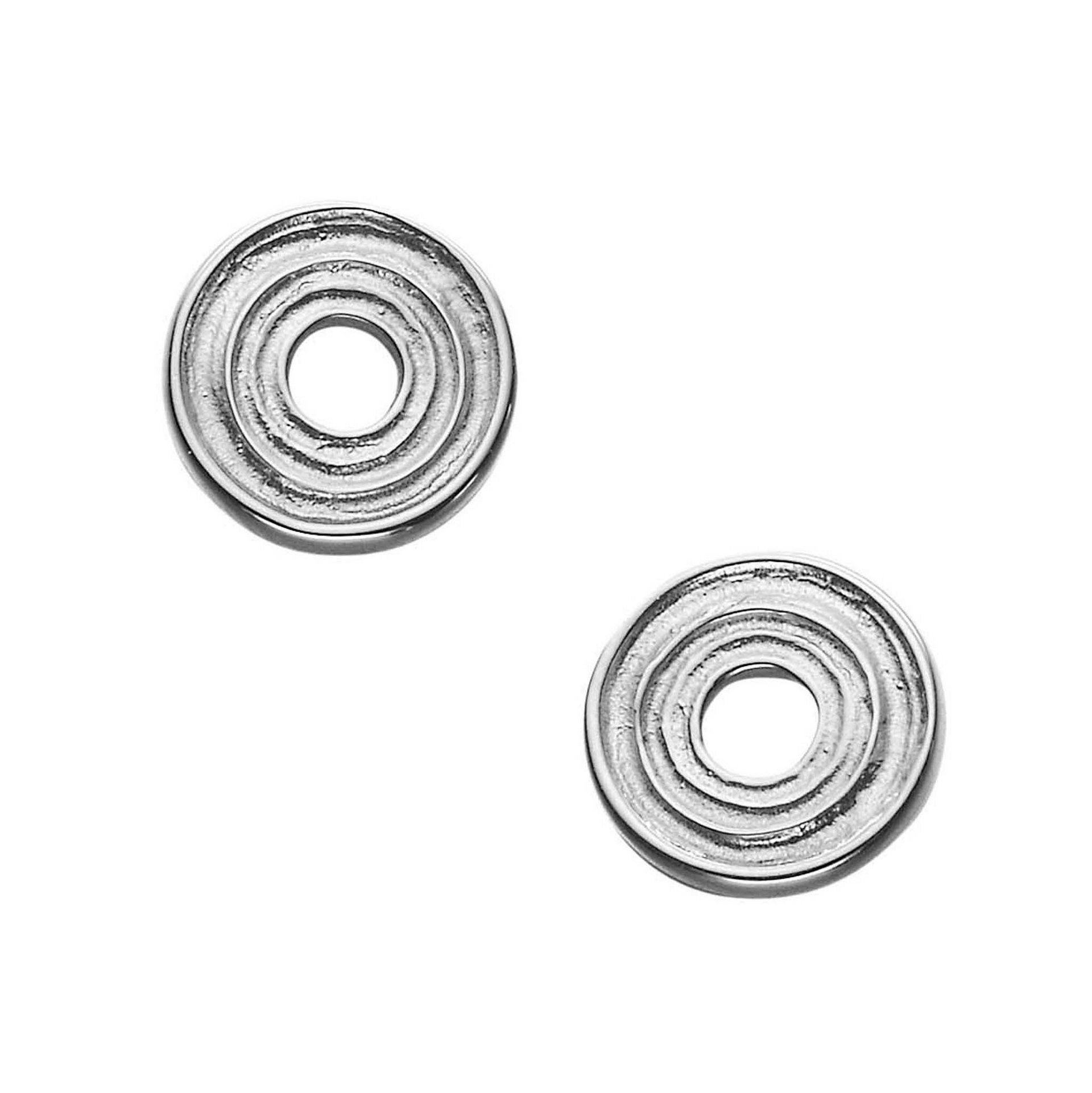 A pair of silver stud earrings from the Kilmartin Collection