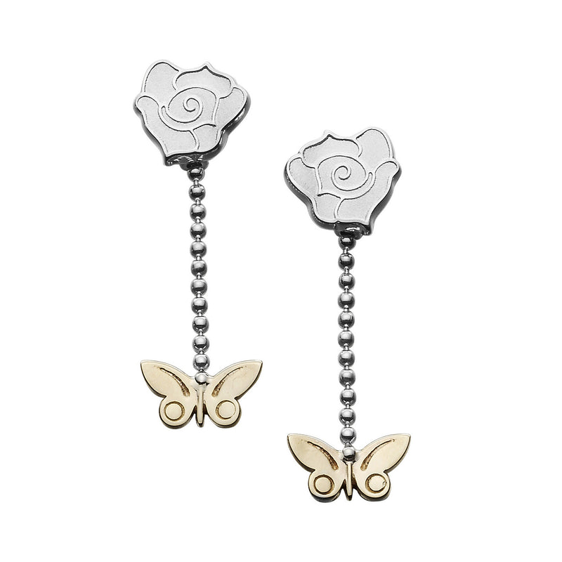 Flowerland Drop Mixed Metal Earrings