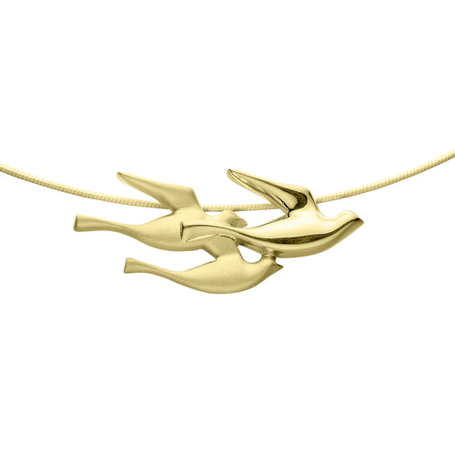 Birdland Triple Bird Necklet