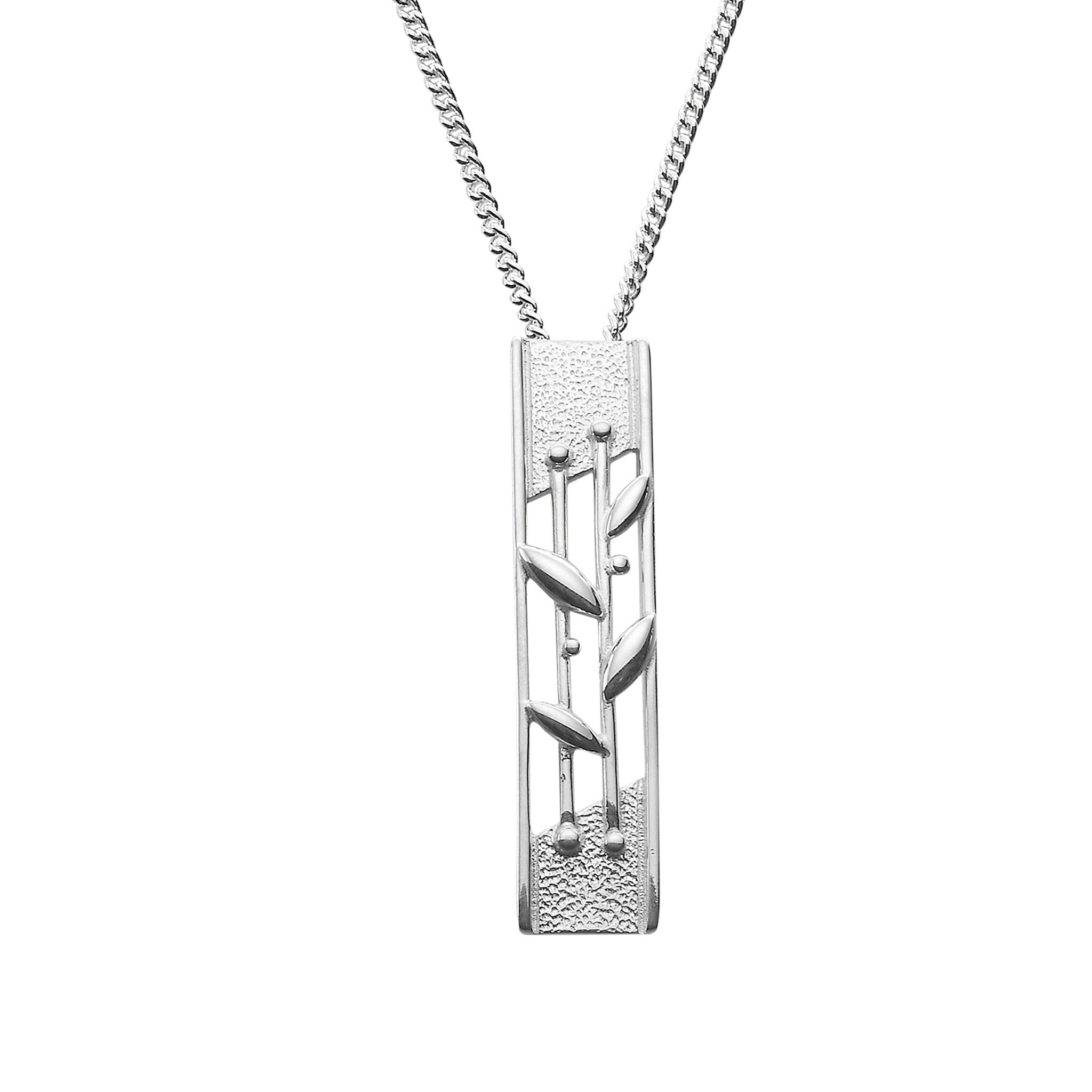 A silver pendant in the shape of a stylized floral or geometric design, likely intended for use in contemporary jewelry pieces.
