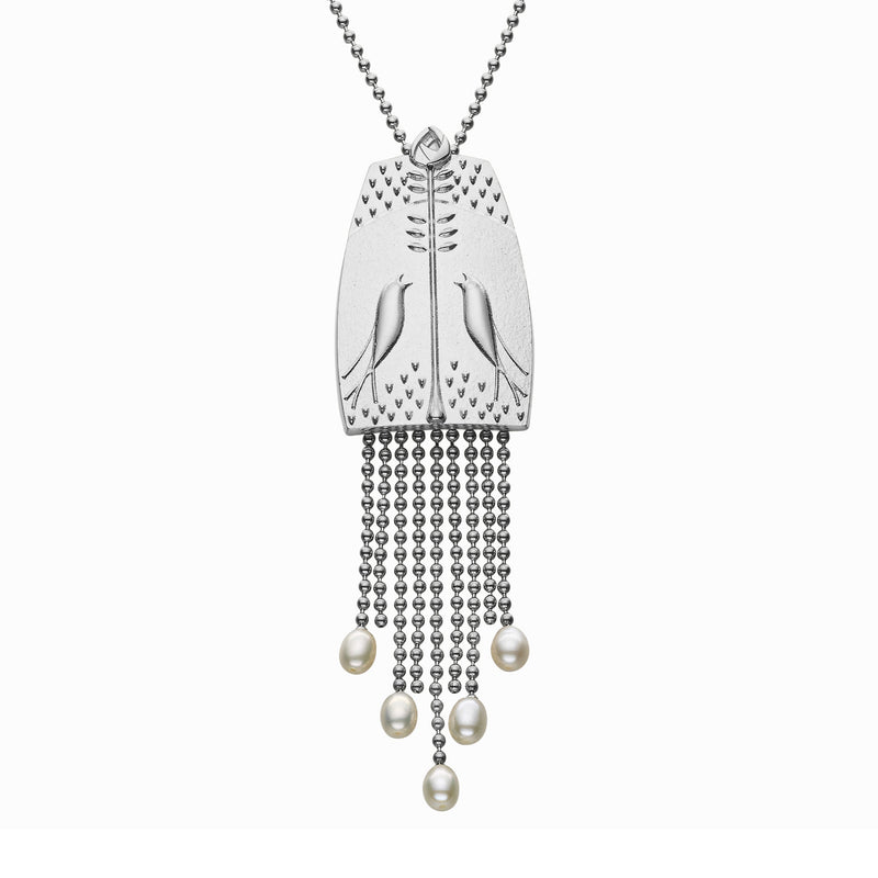 Meadowlark White Pearl Pendant