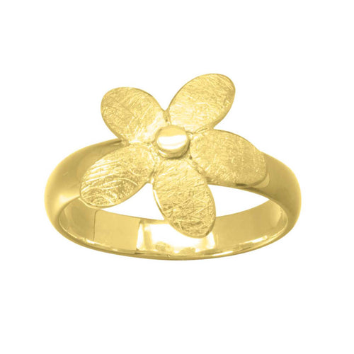 Ola Gorie gold Pure ring, flower motif