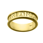 Ola Gorie gold Orkney Runic men's ring