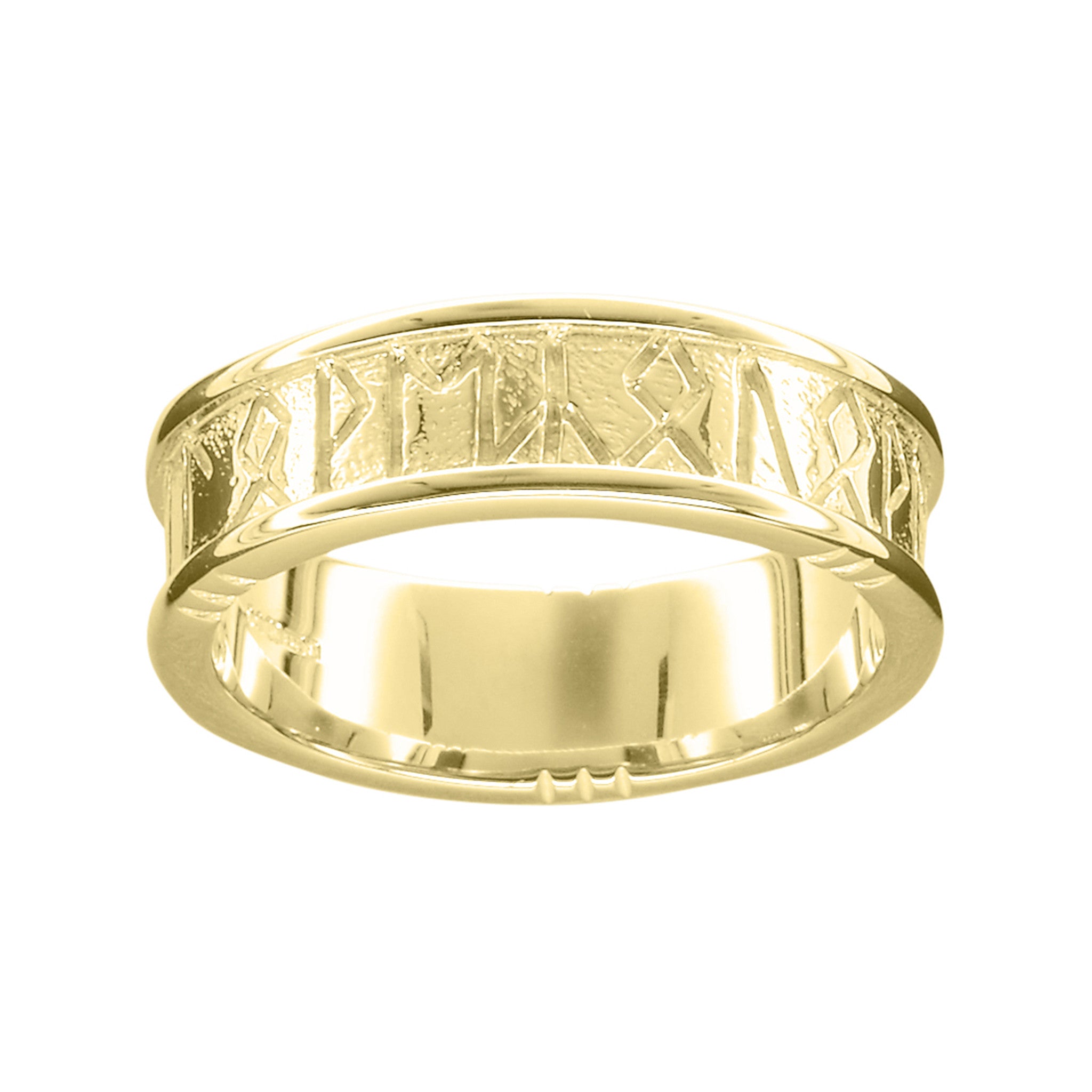 Ola Gorie gold I Love You Runic ladies wedding ring