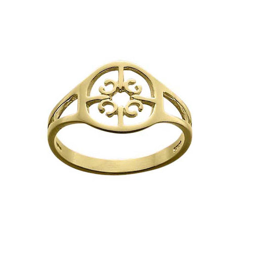 Ola Gorie gold St Magnus ring, from Orkney's cathedral