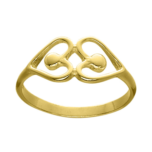 Ola Gorie gold Heart ring, romantic