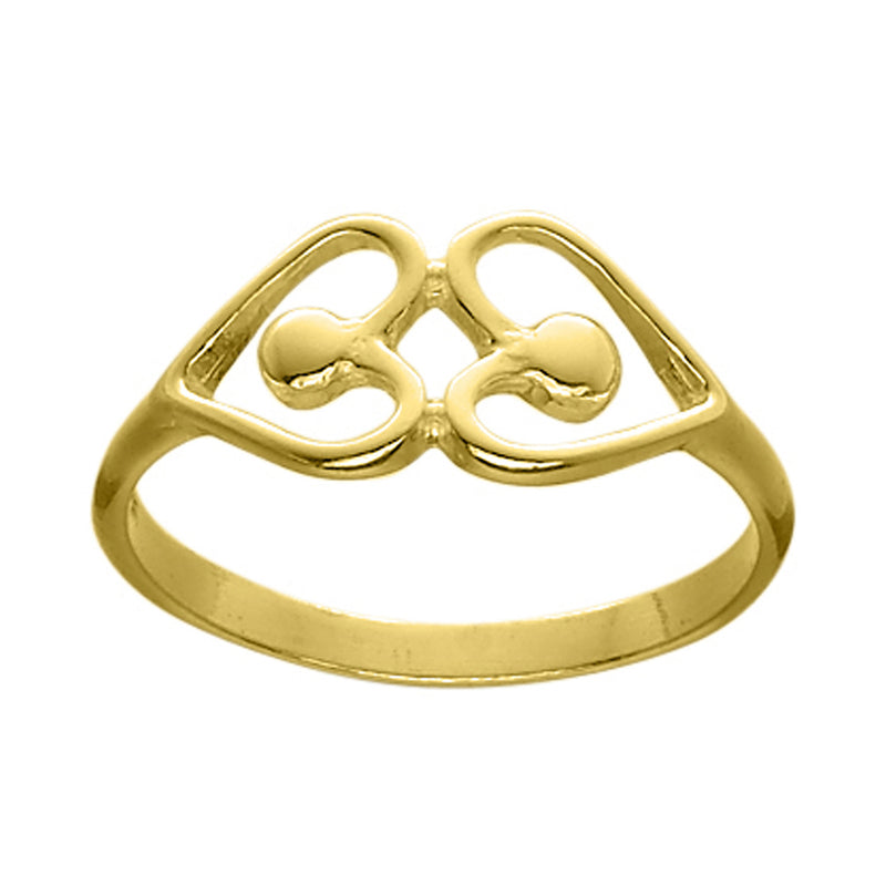 Ola Gorie gold Heart ring, romantic