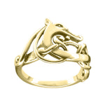 Ola Gorie gold Finnish Beast ring, animal motif Viking design