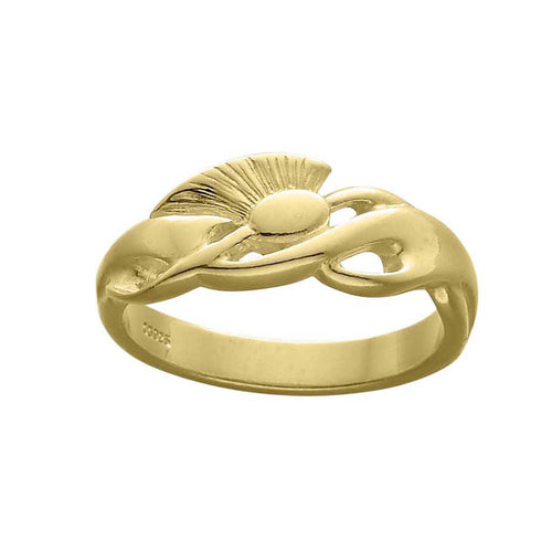 Ola Gorie gold Thistle ring