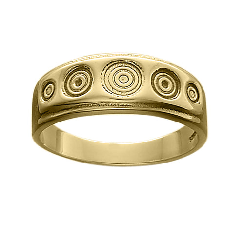 Ola Gorie gold Sanday ring, Viking inspiration