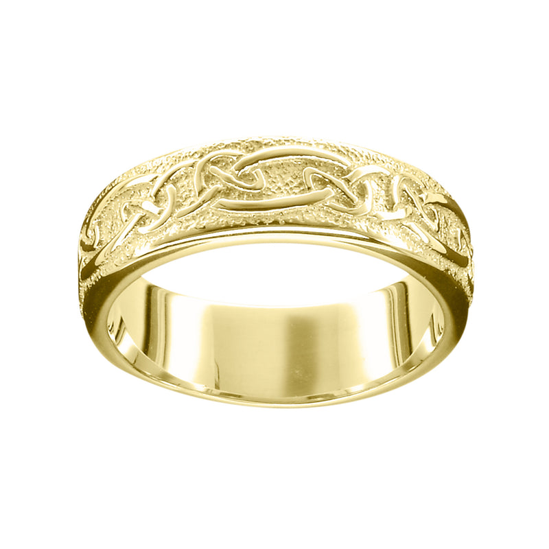 Ola Gorie gold Rona Ladies ring, Celtic wedding ring