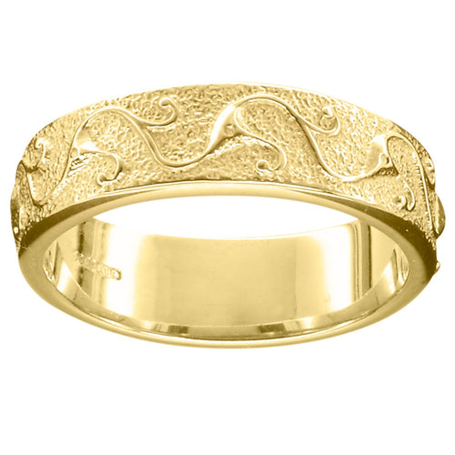 Ola Gorie silver Stroma Men's Scottish wedding ring