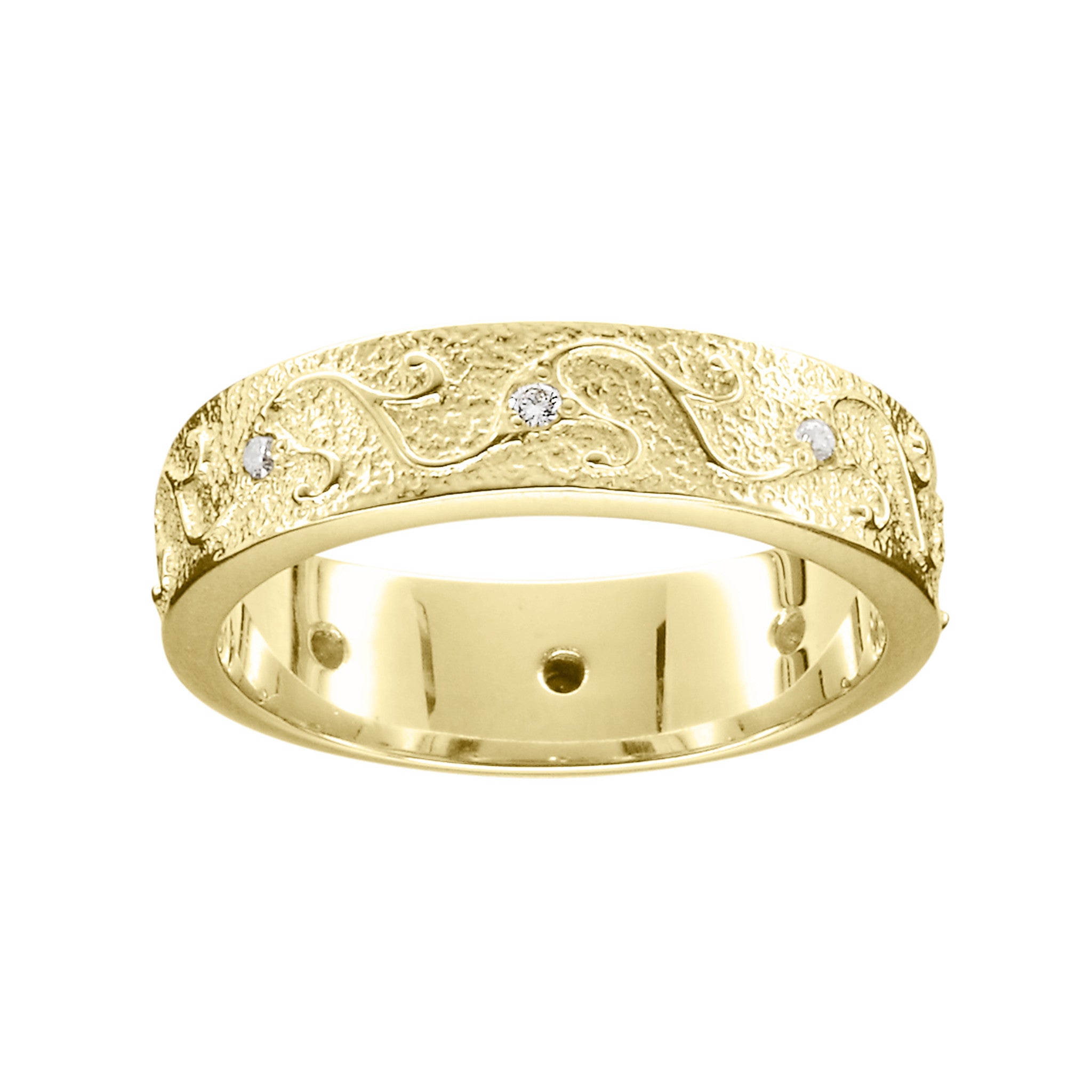 Ola Gorie gold Stroma diamond ring, wedding and engagement