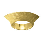 Ola Gorie gold Club ring, large modern design