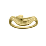 Ola Gorie gold May Queen ring, inspired by Mackintosh