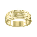 Ola Gorie gold Willow ring, Mackintosh style