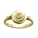 Ola Gorie gold Rose ring, inspired by Charles Rennie Mackintosh