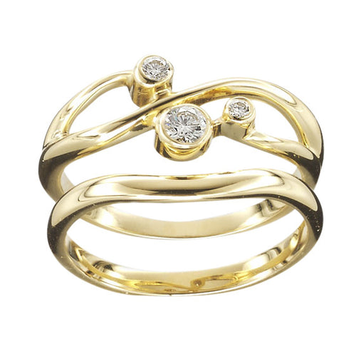 Sirius Triple Diamond Gold Ring