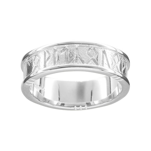 Ola Gorie silver I Love You Runic ladies ring