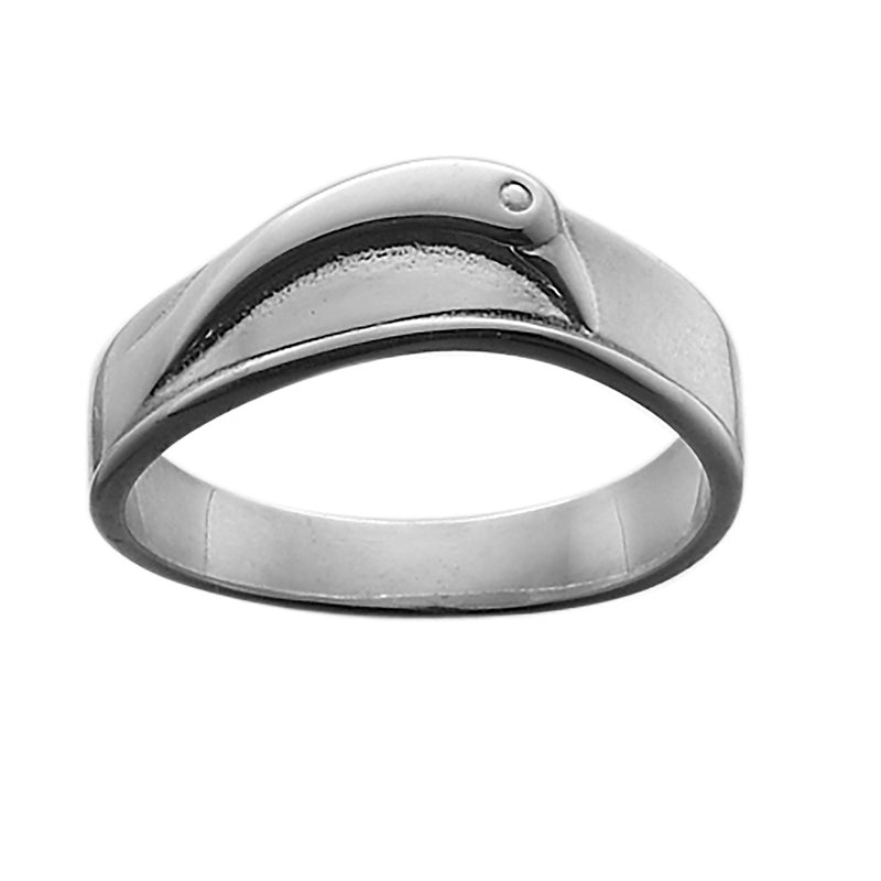 Ola Gorie silver Kells Bird ring, inspired by Book of Kells