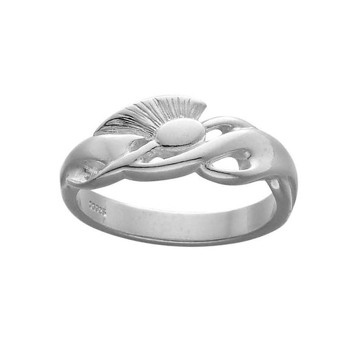 Ola Gorie silver Thistle ring