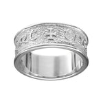 Ola Gorie silver Eilean Donan Men's ring, Scottish wedding ring