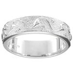 Ola Gorie silver Stroma Men's Scottish wedding ring