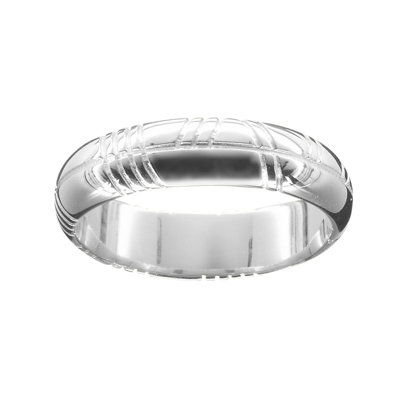 Ola Gorie silver Trust Men's wedding ring