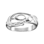 Ola Gorie silver Frances ring, Art Nouveau style